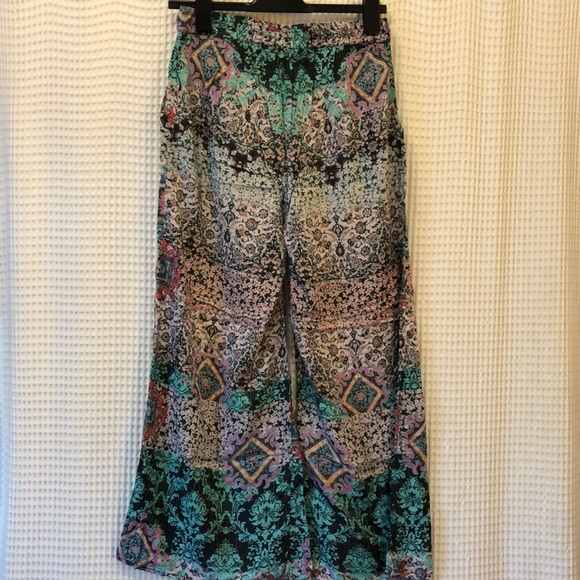 Sundance Paisley In Bloom Drawstring Pants - Picture 4 of 5